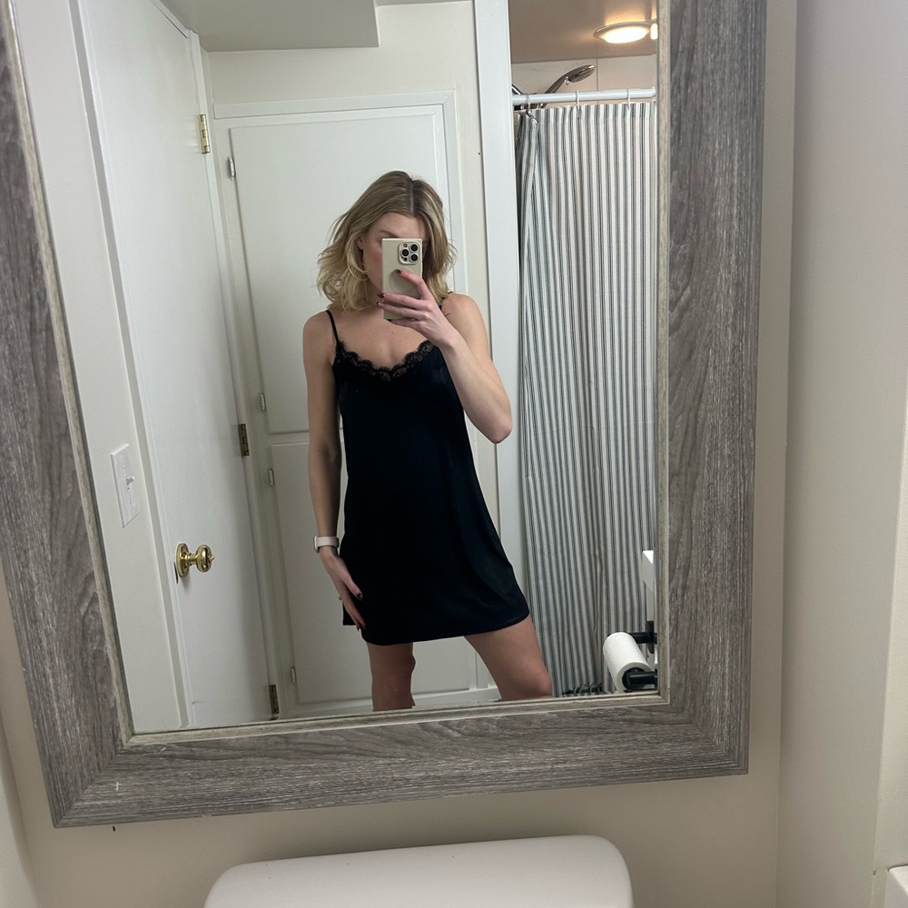 Elegant Black Lace Trim Camisole